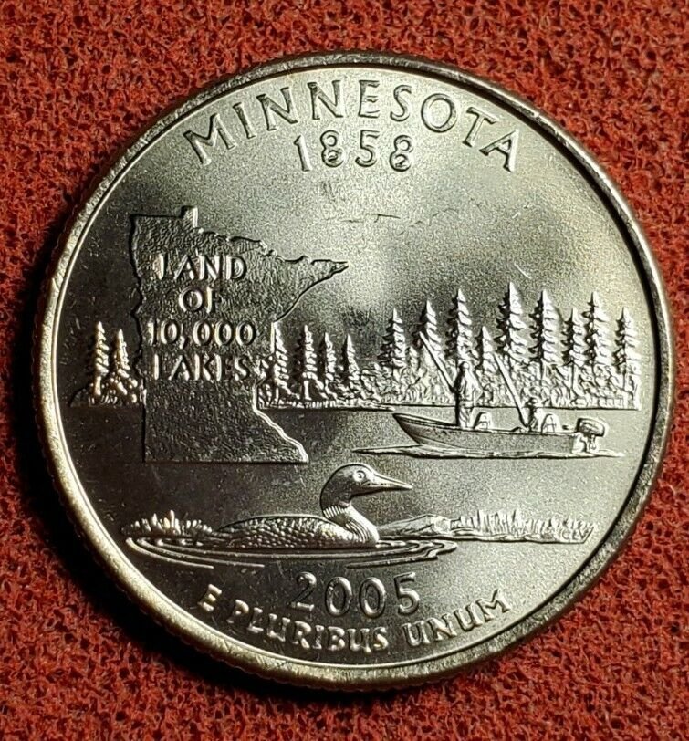 3. 2005-P Minnesota State Quarter (Extra Tree Error)